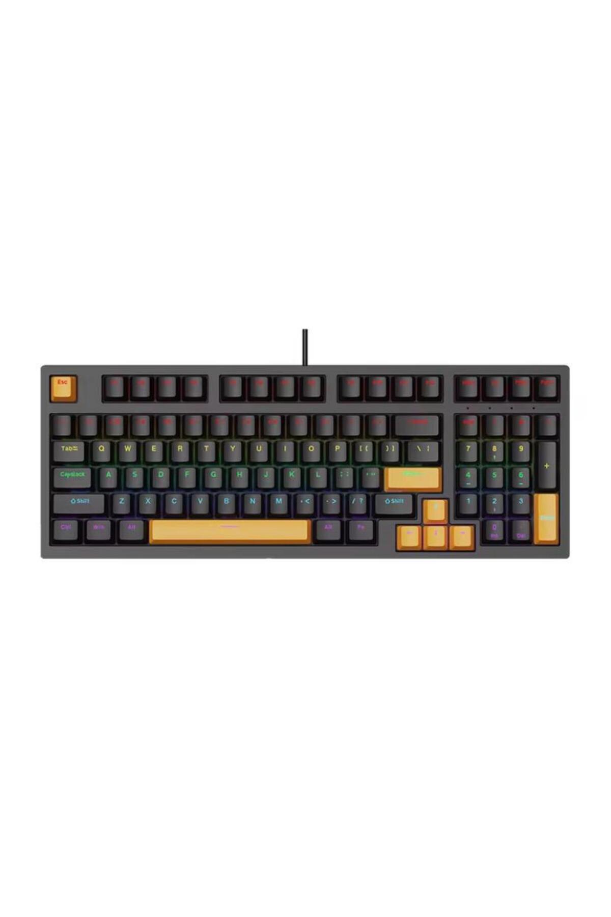 K98 Hot-Swap Mekanik Oyuncu Klavyesi — RGB, 98 Tuş